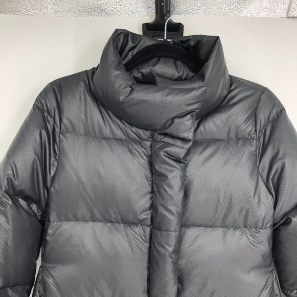 Black Puffer Bomber Jacket size ~Small Zipper front GUC - Picture 3 of 15